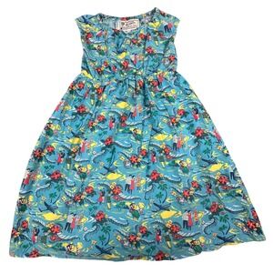 Avanti Girls Size 8 / 130 Hawaiian Tropical Floral Aloha‎ Sundress Vacation